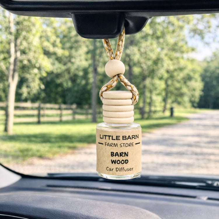 Barn Wood Car Diffuser - Cedar, Sandalwood & Amber