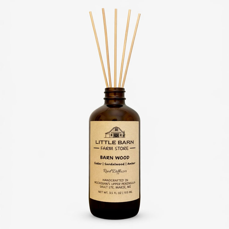Barn Wood Reed Diffuser - Cedar, Sandalwood & Amber