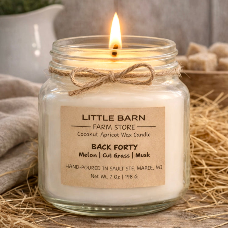 Back Forty Candle - Melon, Grass & Musk