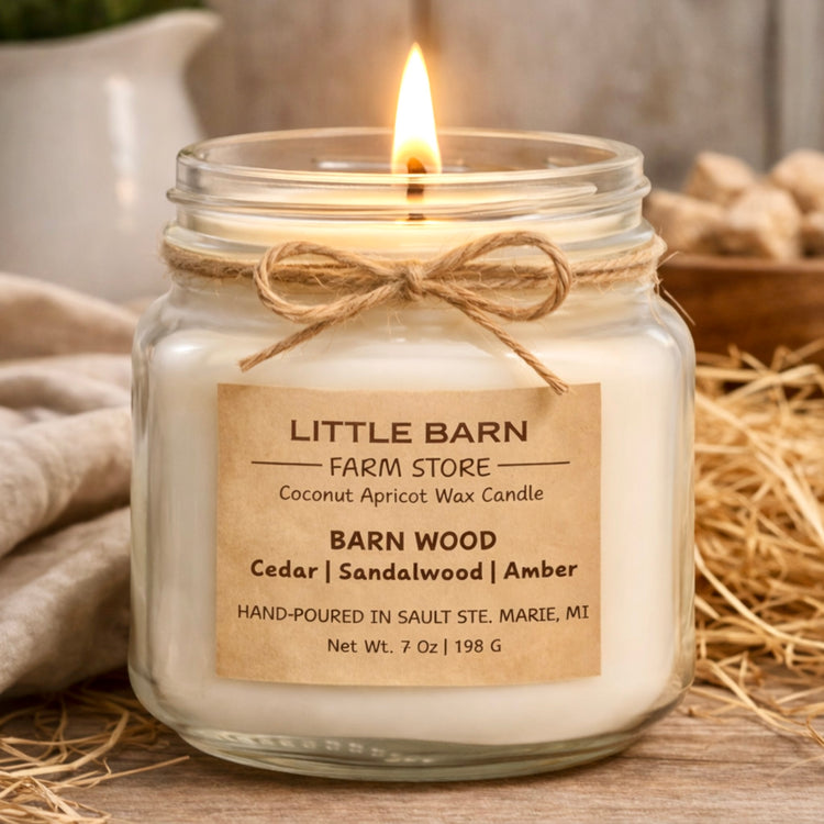 Barn Wood Candle - Cedar, Sandalwood & Amber