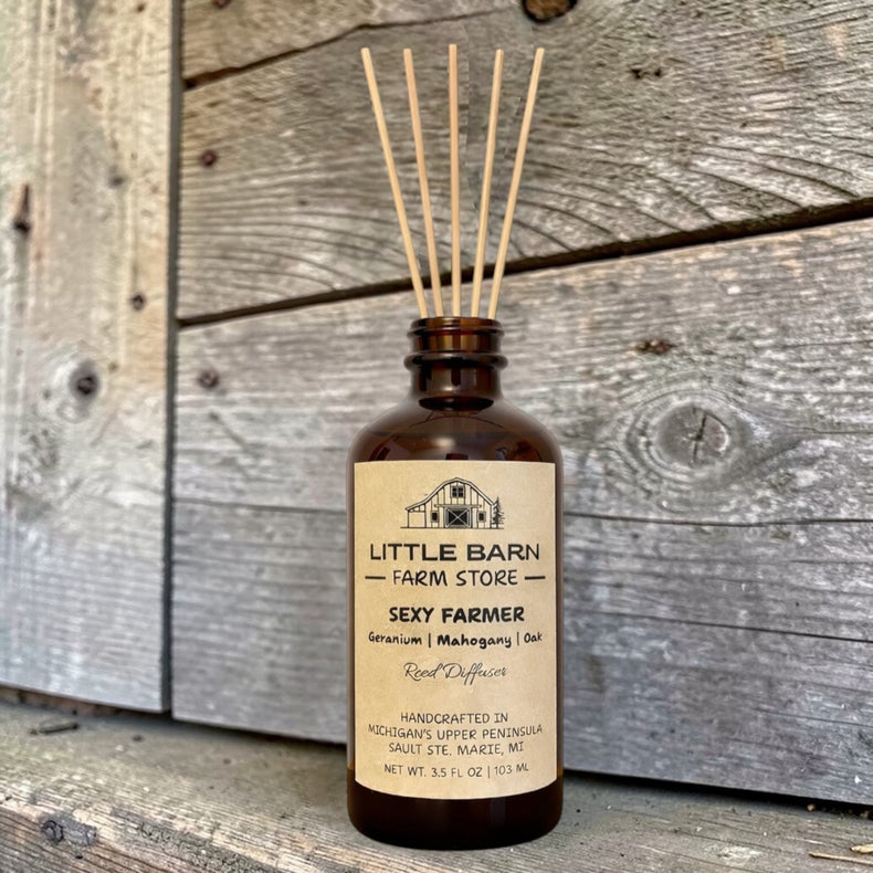 Sexy Farmer Reed Diffuser - Geranium, Mahogany & Oak