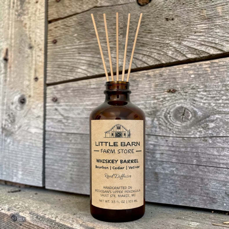 Whiskey Barrel Reed Diffuser - Bourbon, Cedar & Vetiver