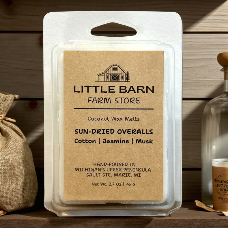 Sun-Dried Overalls Wax Melt - Cotton, Jasmine & Musk
