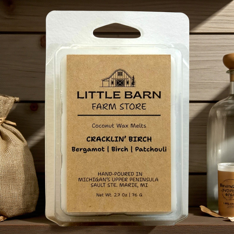 Cracklin’ Birch Wax Melt - Bergamot, Birch & Patchouli