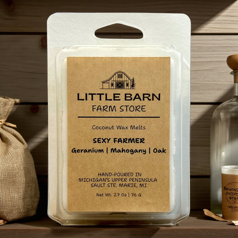 Sexy Farmer Wax Melt - Geranium, Mahogany & Oak