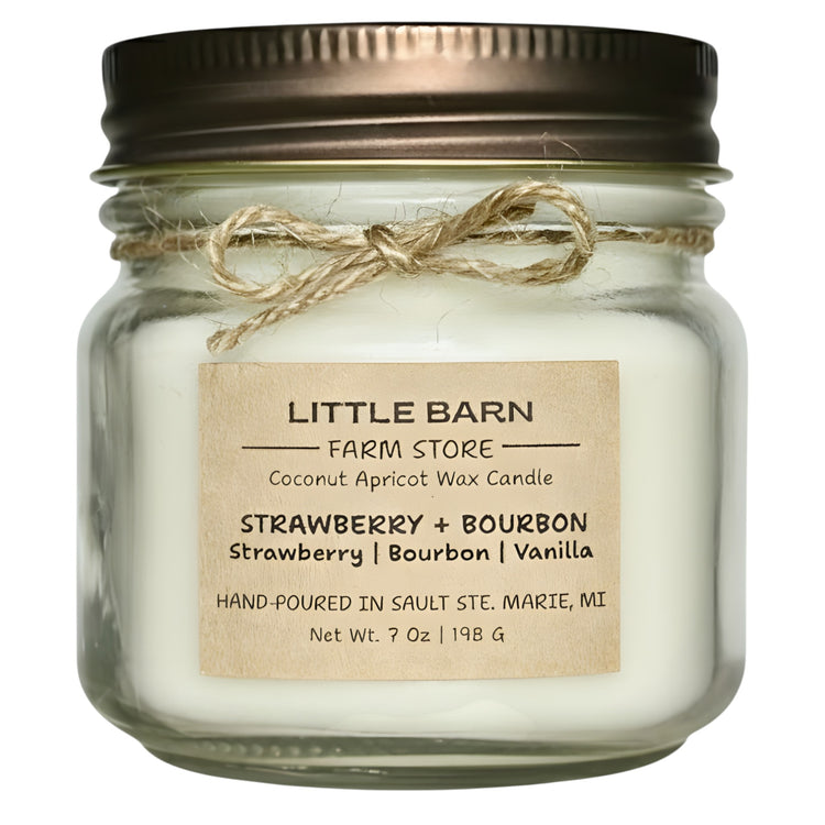 Strawberry + Bourbon Candle - Strawberry, Bourbon & Vanilla