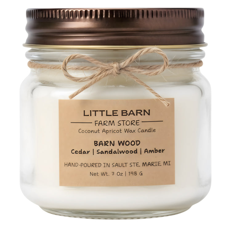 Barn Wood Candle - Cedar, Sandalwood & Amber