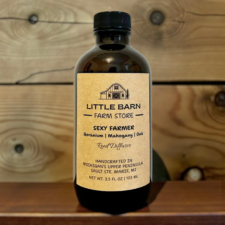 Sexy Farmer Reed Diffuser - Geranium, Mahogany & Oak