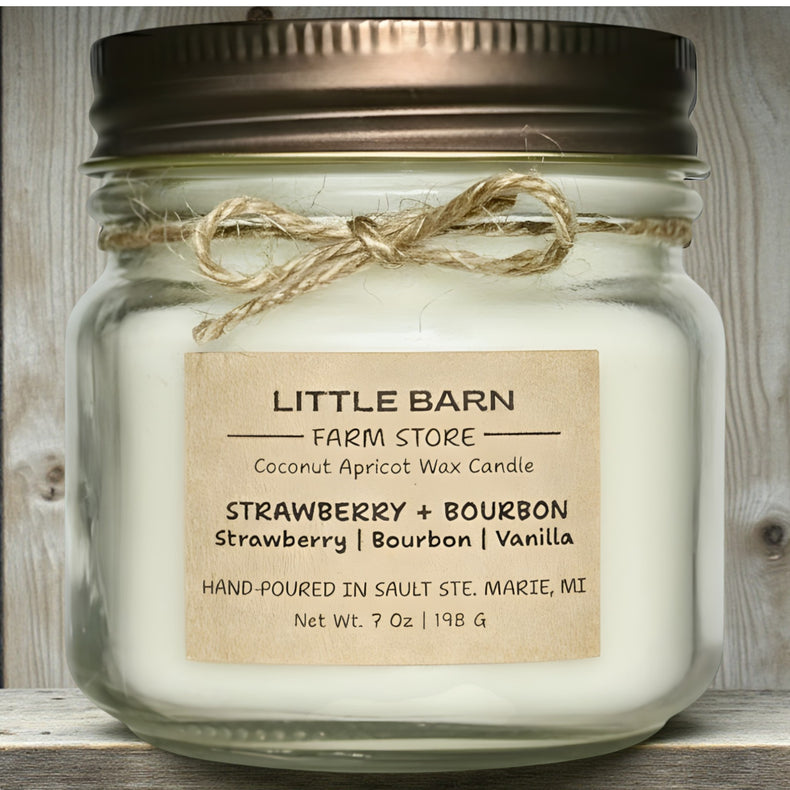 Strawberry + Bourbon Candle - Strawberry, Bourbon & Vanilla