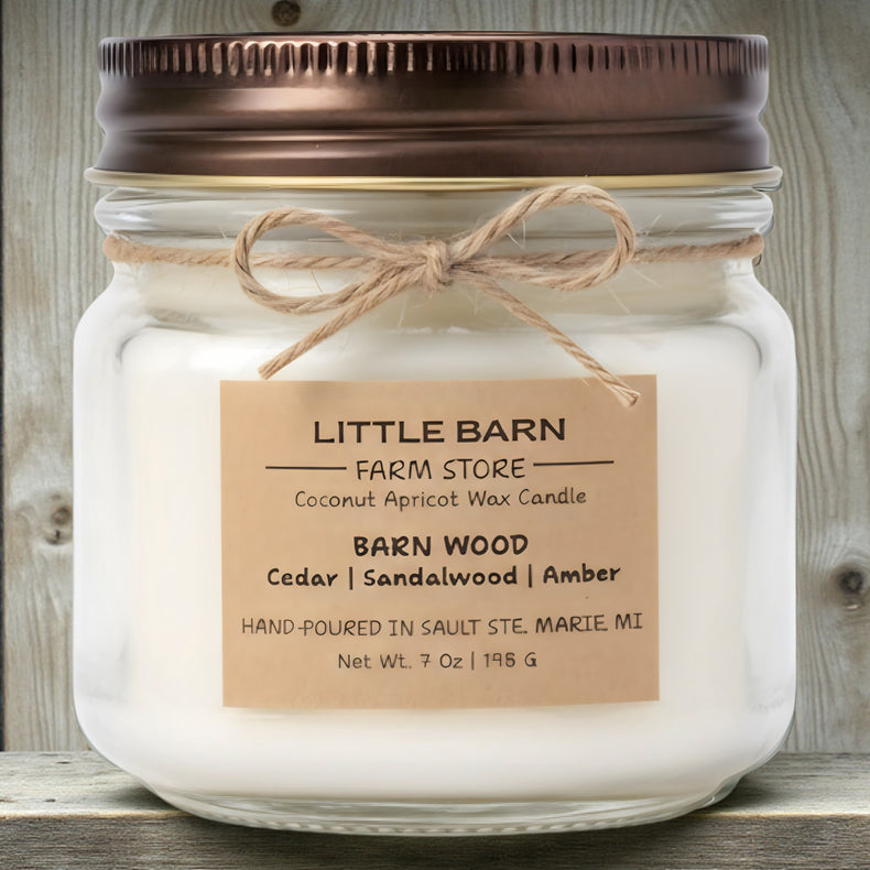 Barn Wood Candle - Cedar, Sandalwood & Amber