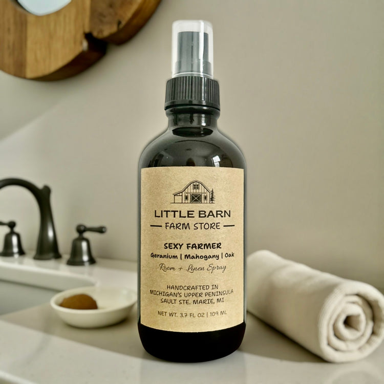 Sexy Farmer Room Spray - Geranium, Mahogany & Oak