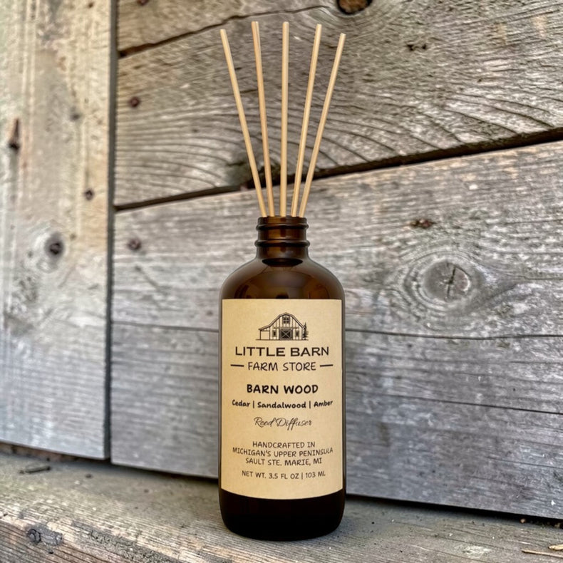 Barn Wood Reed Diffuser - Cedar, Sandalwood & Amber
