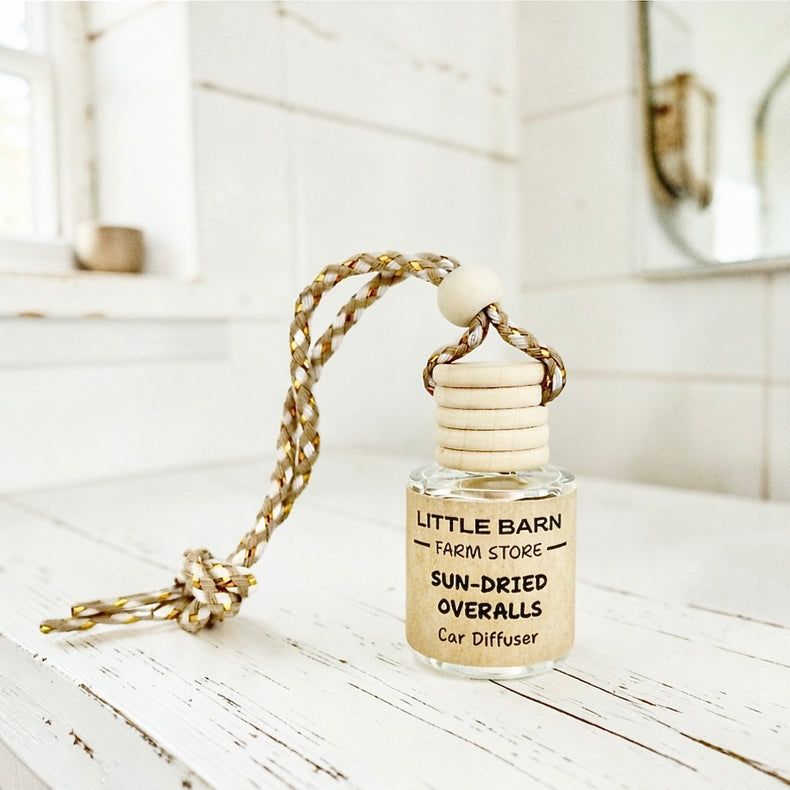Sun-Dried Overalls Car Diffuser - Cotton, Jasmine & Musk