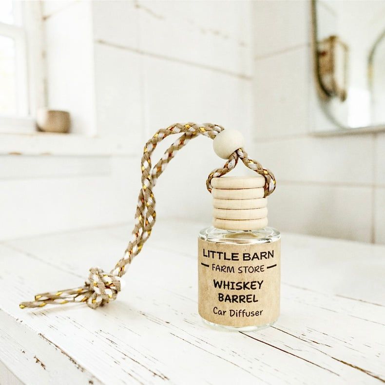 Whiskey Barrel Car Diffuser - Bourbon, Cedar & Vetiver