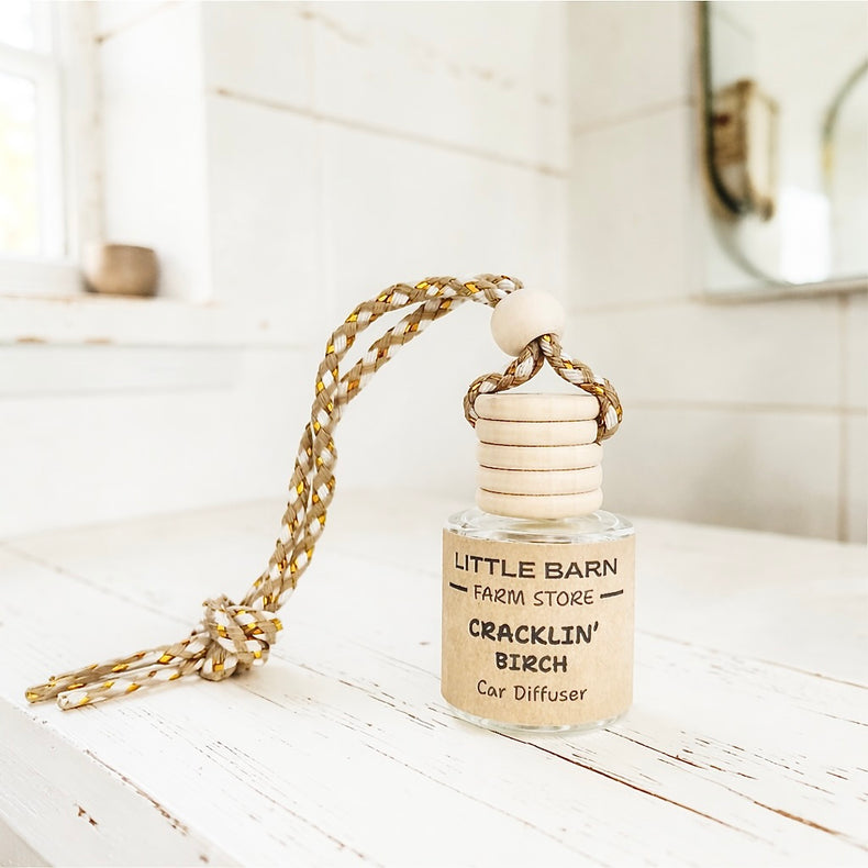 Cracklin' Birch Car Diffuser - Bergamot, Birch & Patchouli