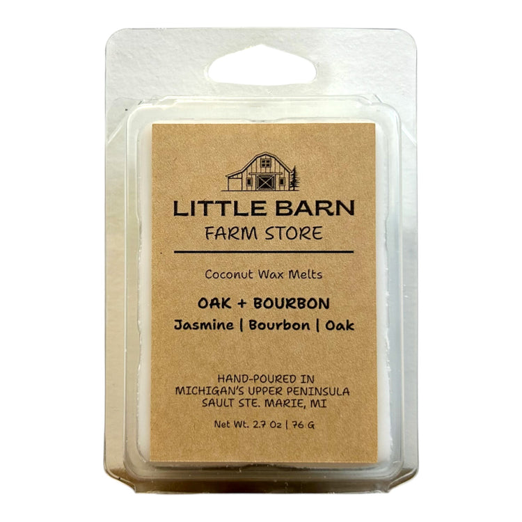 Oak + Bourbon Wax Melt - Jasmine, Bourbon & Oak