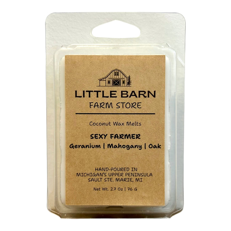 Sexy Farmer Wax Melt - Geranium, Mahogany & Oak