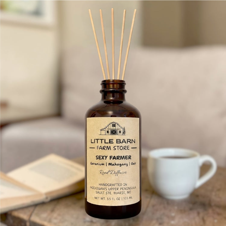 Sexy Farmer Reed Diffuser - Geranium, Mahogany & Oak