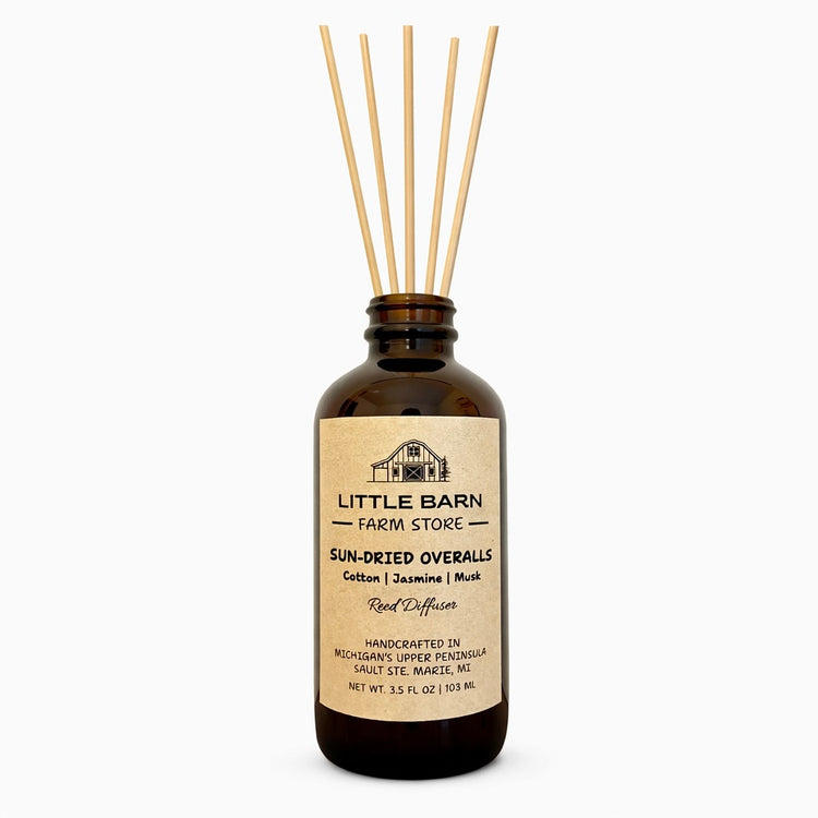 Sun-Dried Overalls Reed Diffuser - Cotton, Jasmine & Musk