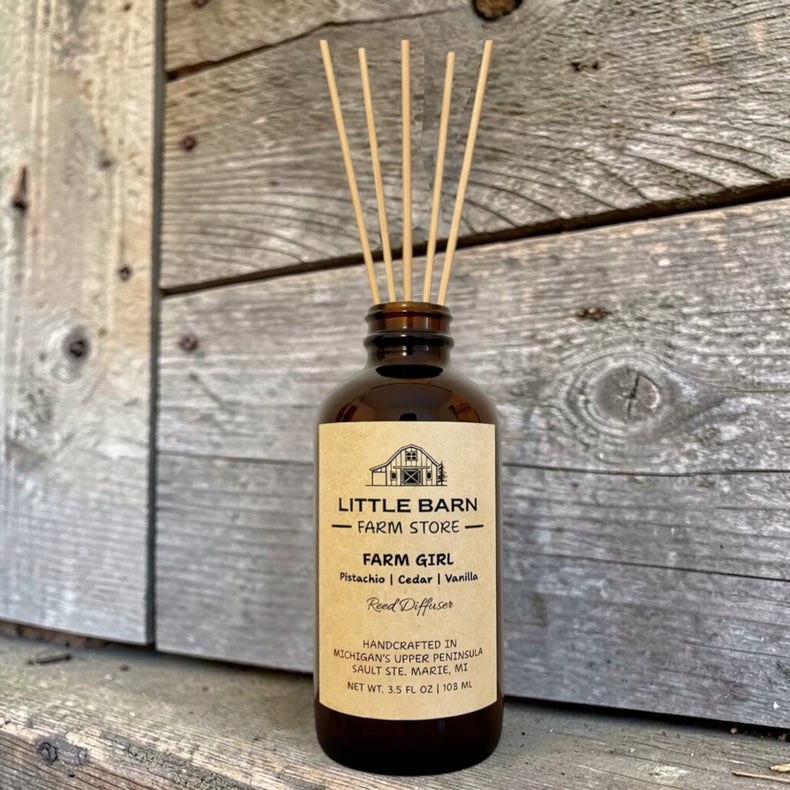 Farm Girl Reed Diffuser - Pistachio, Cedar & Vanilla