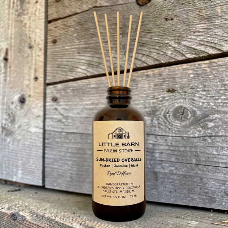Sun-Dried Overalls Reed Diffuser - Cotton, Jasmine & Musk