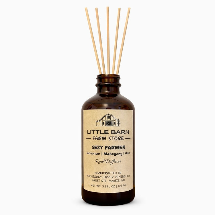 Sexy Farmer Reed Diffuser - Geranium, Mahogany & Oak