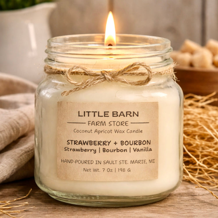 Strawberry + Bourbon Candle - Strawberry, Bourbon & Vanilla