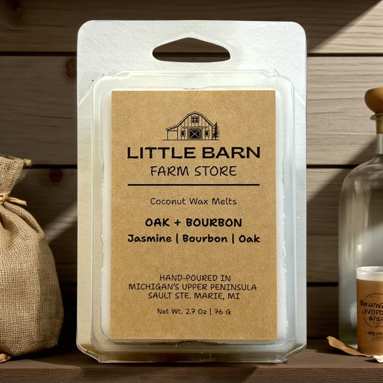 Oak + Bourbon Wax Melt - Jasmine, Bourbon & Oak