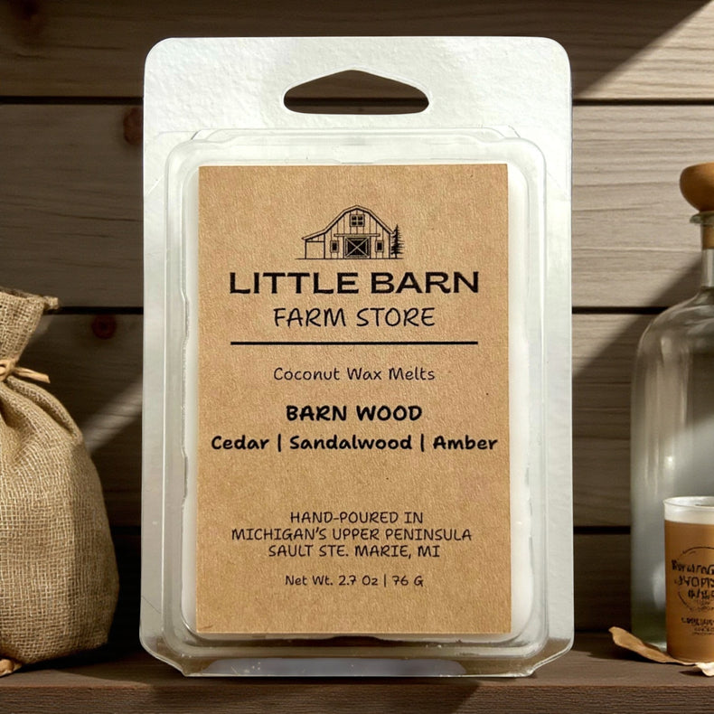 Barn Wood Wax Melt - Cedar, Sandalwood & Amber
