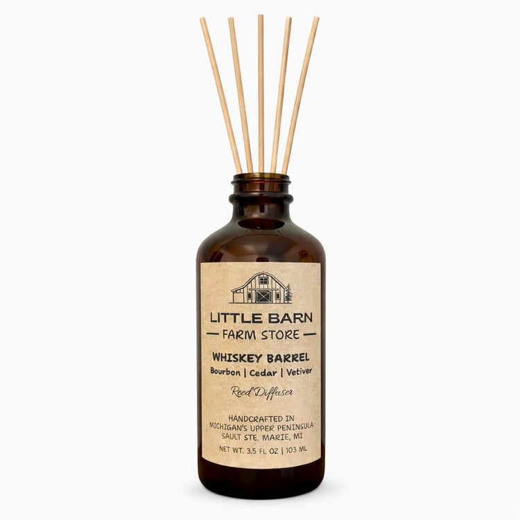 Whiskey Barrel Reed Diffuser - Bourbon, Cedar & Vetiver